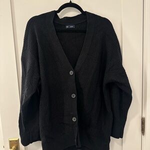 GAP Black Knit Cardigan